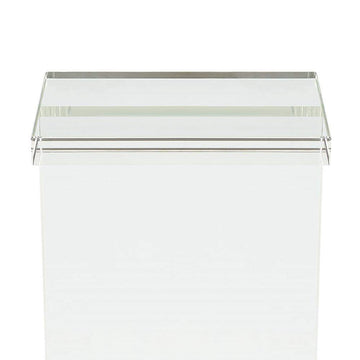 Square Clear Acrylic End Table Modern Side Table-Richsoul-End & Side Tables,Furniture,Living Room Furniture